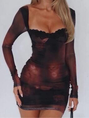NWT White Fox Boutique Auburn Embers No Other Love Women’s Dress